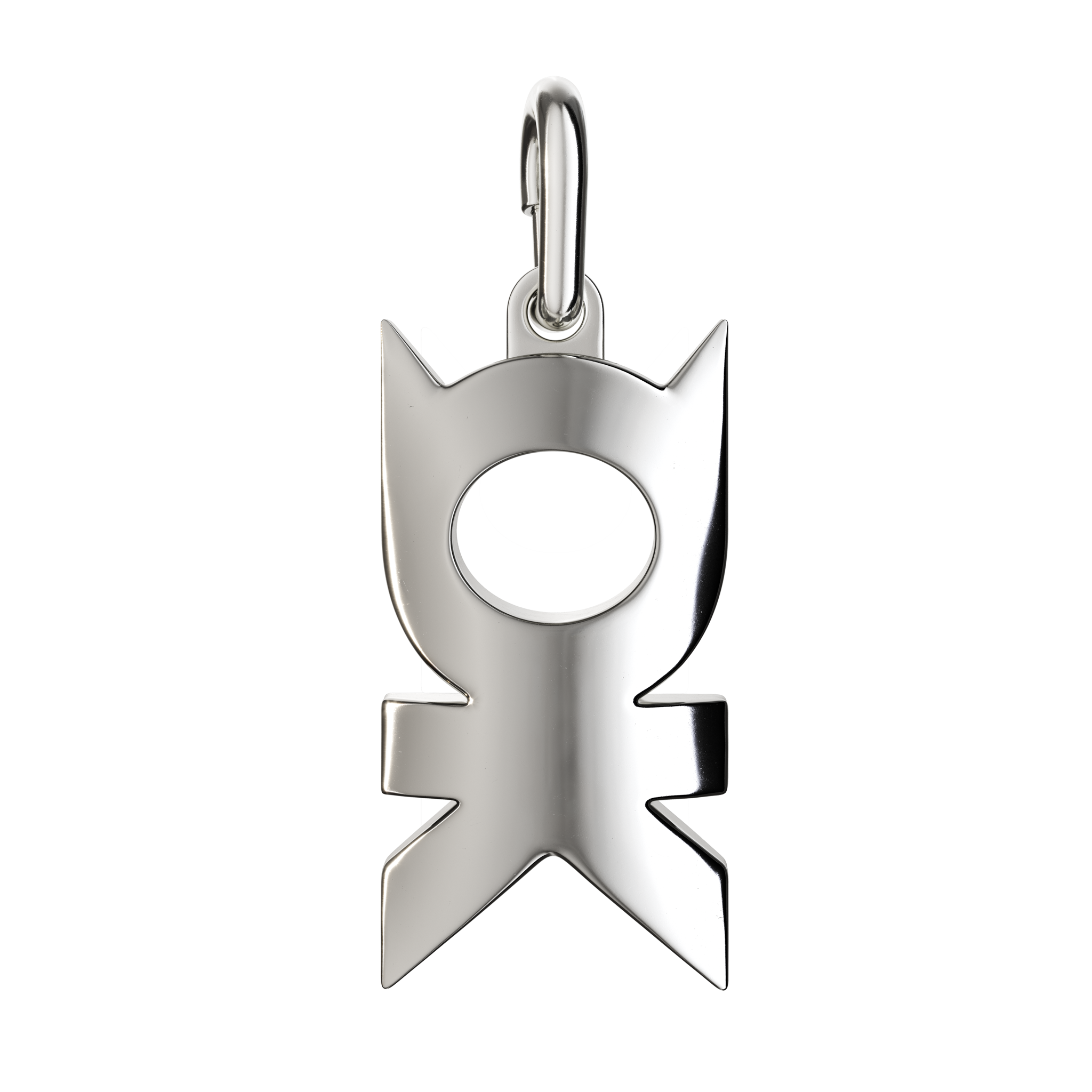 A detail of A-OK Pendant in Silver